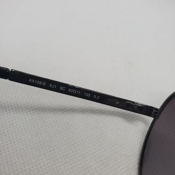 Armani Exchange Gray & Black Aviator Sunglasses & Case - Picture 15 of 15